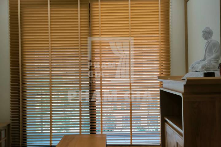 LẮP ĐẶT RÈM SÁO GỖ  TẠI CĂN HỘ MIZUKI PARK BÌNH CHÁNH