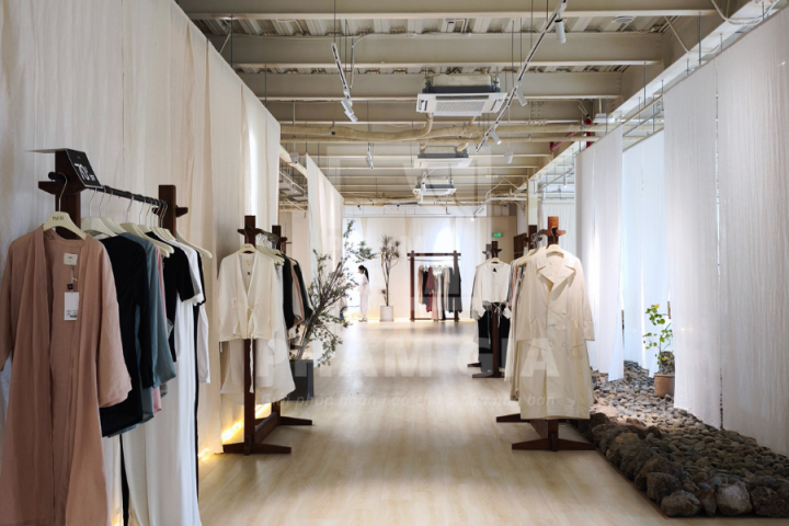 LẮP ĐẶT RÈM VẢI LINEN TẠI ROUTINE SƯ VẠN HẠNH, QUẬN 10