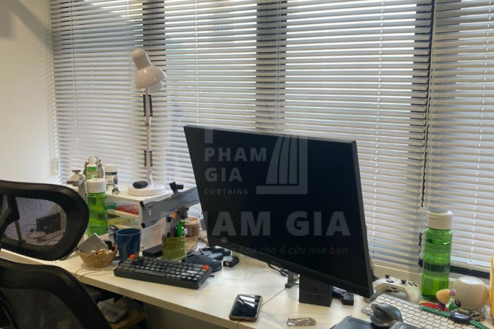 LẮP ĐẶT RÈM SÁO NHÔM HỆ 2 DÂY