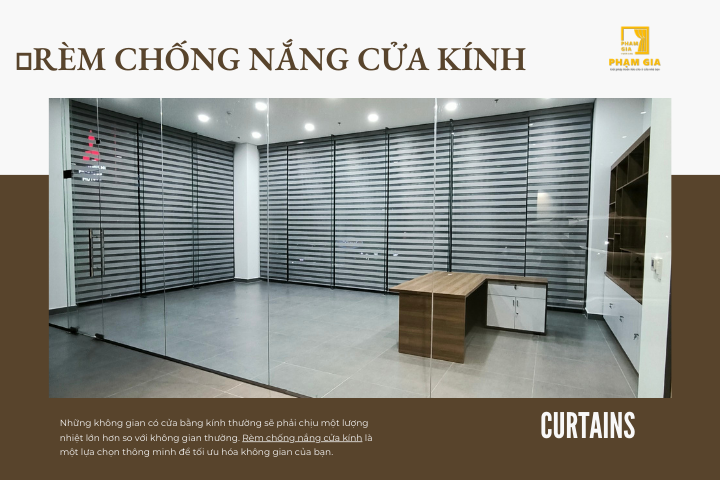 Kinh nghiệm chọn rèm chống nắng cửa kính