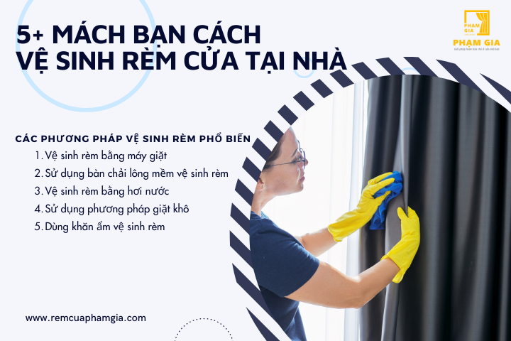 5+ MÁCH BẠN CÁCH VỆ SINH RÈM CỬA TẠI NHÀ