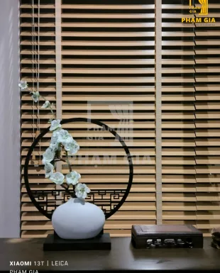 LẮP ĐẶT RÈM SÁO GỖ TẠI VILLA LUCASTA 