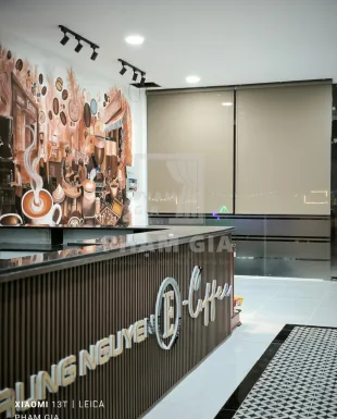 LẮP ĐẶT RÈM CUỐN TẠI TRUNG NGUYÊN COFFEE