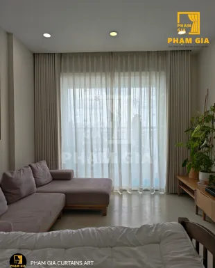 DỰ ÁN LẮP ĐẶT RÈM VẢI 2 LỚP CHO KHÁCH HÀNG TẠI TROPIC GARDEN, THẢO ĐIỀN, TP. HỒ CHÍ MINH