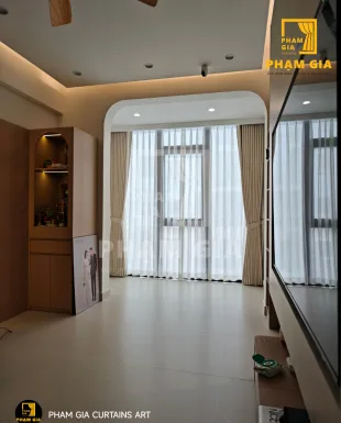 DỰ ÁN LẮP ĐẶT RÈM VẢI 2 LỚP VÀ RÈM CẦU VỒNG CHO KHÁCH HÀNG TẠI CHUNG CƯ THẠNH MỸ LỢI, THÀNH PHỐ HỒ CHÍ MINH