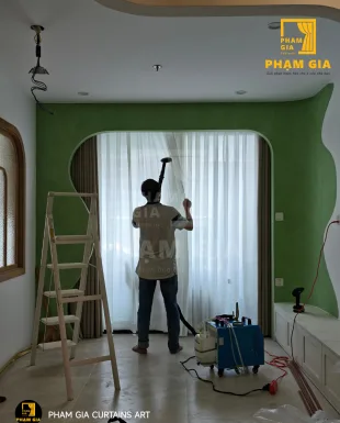 DỰ ÁN LẮP ĐẶT RÈM CẦU VỒNG VÀ RÈM VẢI 2 LỚP TẠI S10-07 VINHOMES GRAND PARK,QUẬN 9, TP. HCM