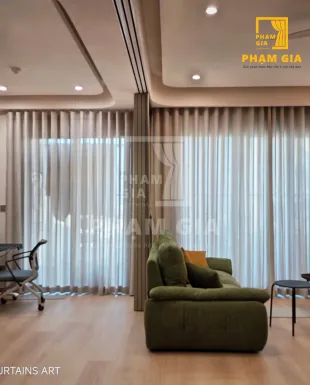 DỰ ÁN LẮP ĐẶT RÈM VẢI 2 LỚP VÀ RÈM SÁO GỖ CHO V2 VICTORIA VILLAGE APARTMENT - NOVALAND