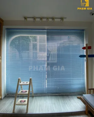 LẮP ĐẶT RÈM SÁO NHÔM (BLUE)