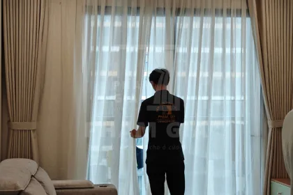 DỰ ÁN LẮP ĐẶT RÈM VẢI 2 LỚP CHO KHÁCH HÀNG TẠI TÒA OS5, VINHOMES GRAND PARK, TP. HỒ CHÍ MINH
