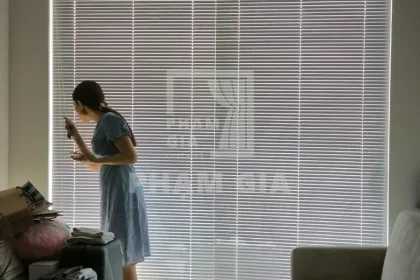 LẮP ĐẶT RÈM SÁO NHÔM WHITE
