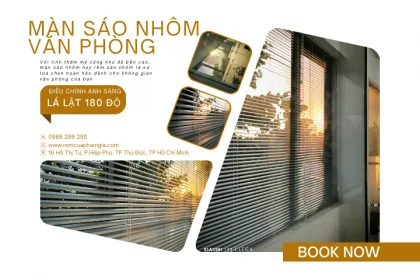 Màn sáo nhôm văn phòng bền, đẹp tại Tp. Hồ Chí Minh