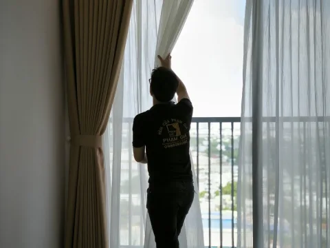 BST rèm vải