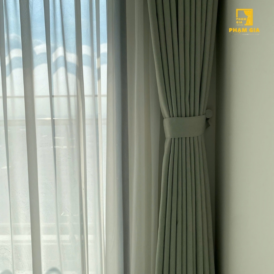 thi công rèm vải 2 lớp tại tphcm