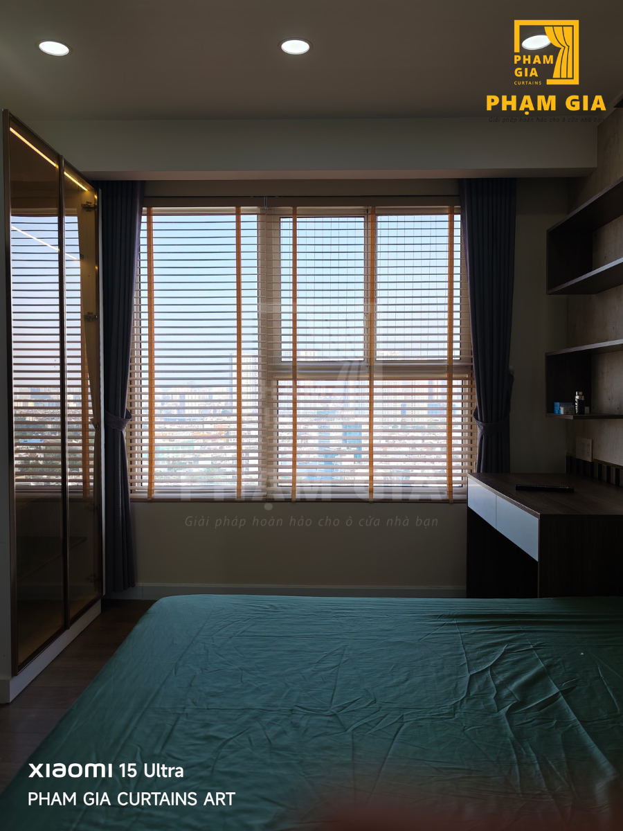 LẮP ĐẶT RÈM SÁO GỖ VÀ RÈM VẢI TẠI CHUNG CƯ GALAXY 9, SỐ 9 NGUYỄN KHOÁI, KHU PHỐ 6, PHƯỜNG VĨNH HỘI (QUẬN 4 CŨ), TP. HCM